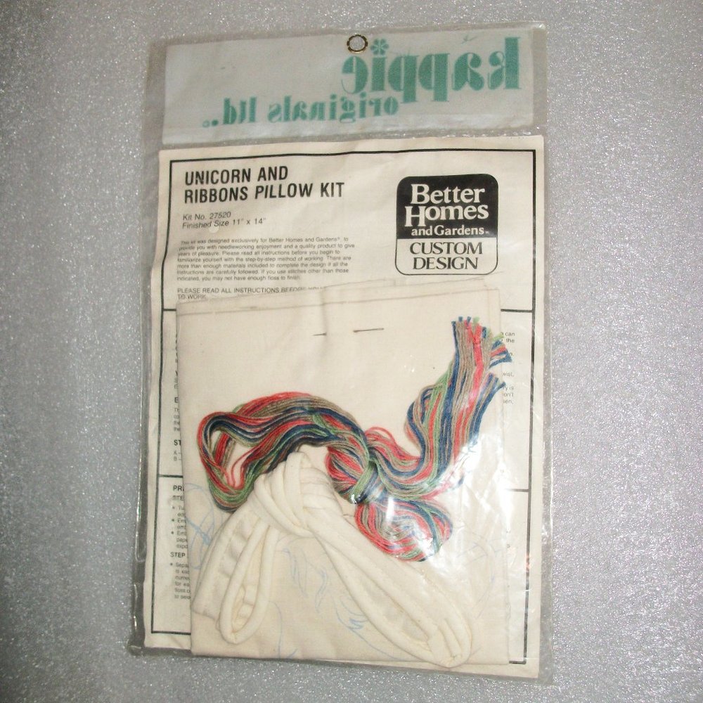KAPPIE Unicorn & Ribbon Pillow Kit #28520 NEW - Picture 7 of 9
